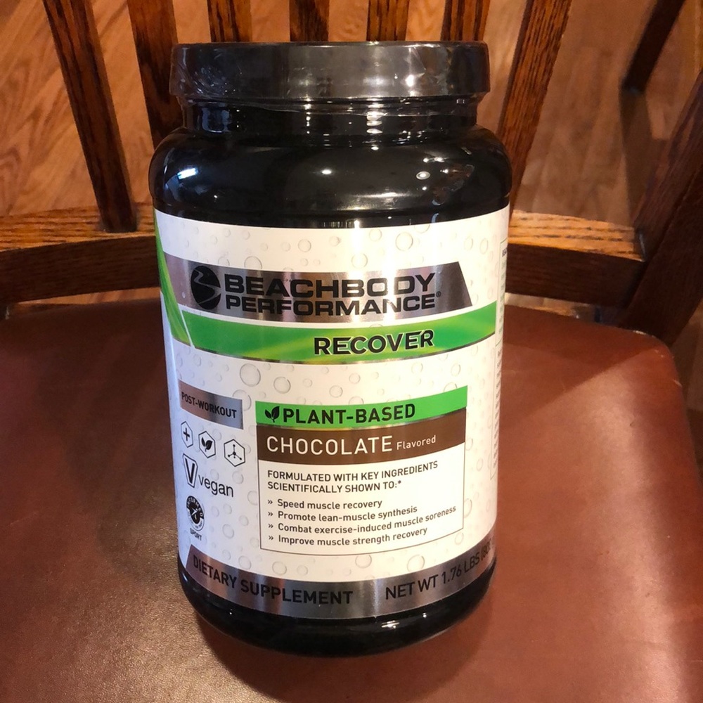 Beachbody performance recover, plant-based chocolate
